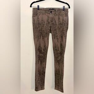 Level 99 Brown Patterned Women Jeans